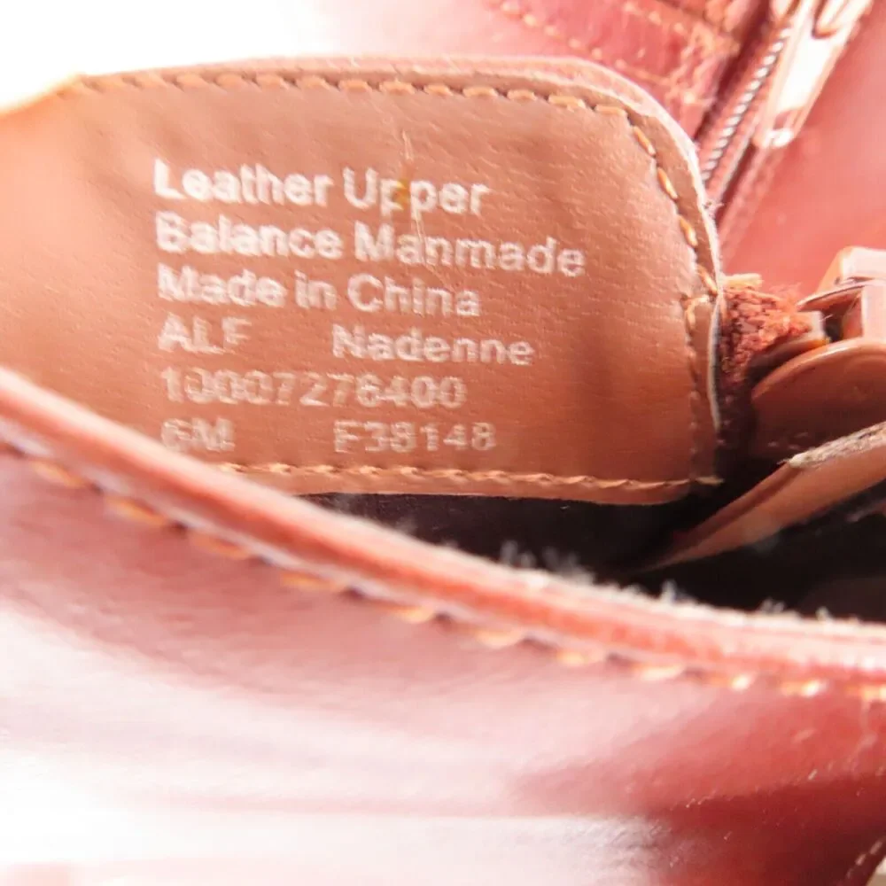 Alfani Nadenne Boots Womens 6 Brown Leather Step n Flex Ankle Preppy Equestrian